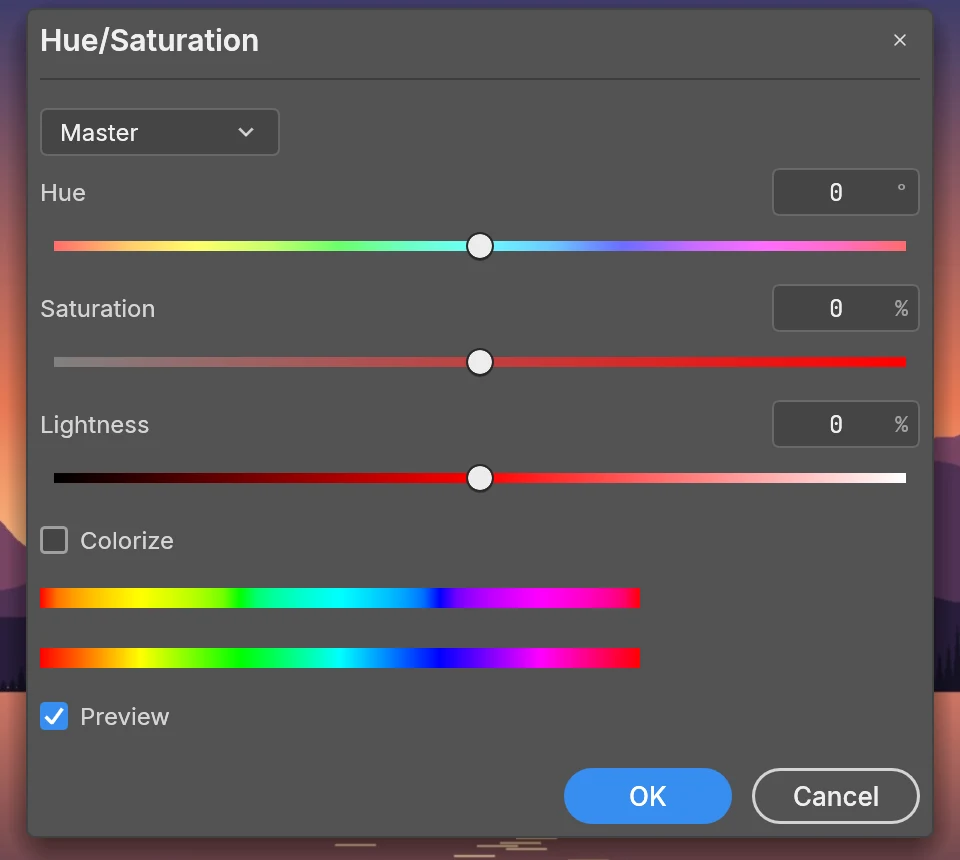 Hue/Saturation