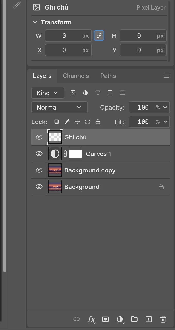 Bảng Layers