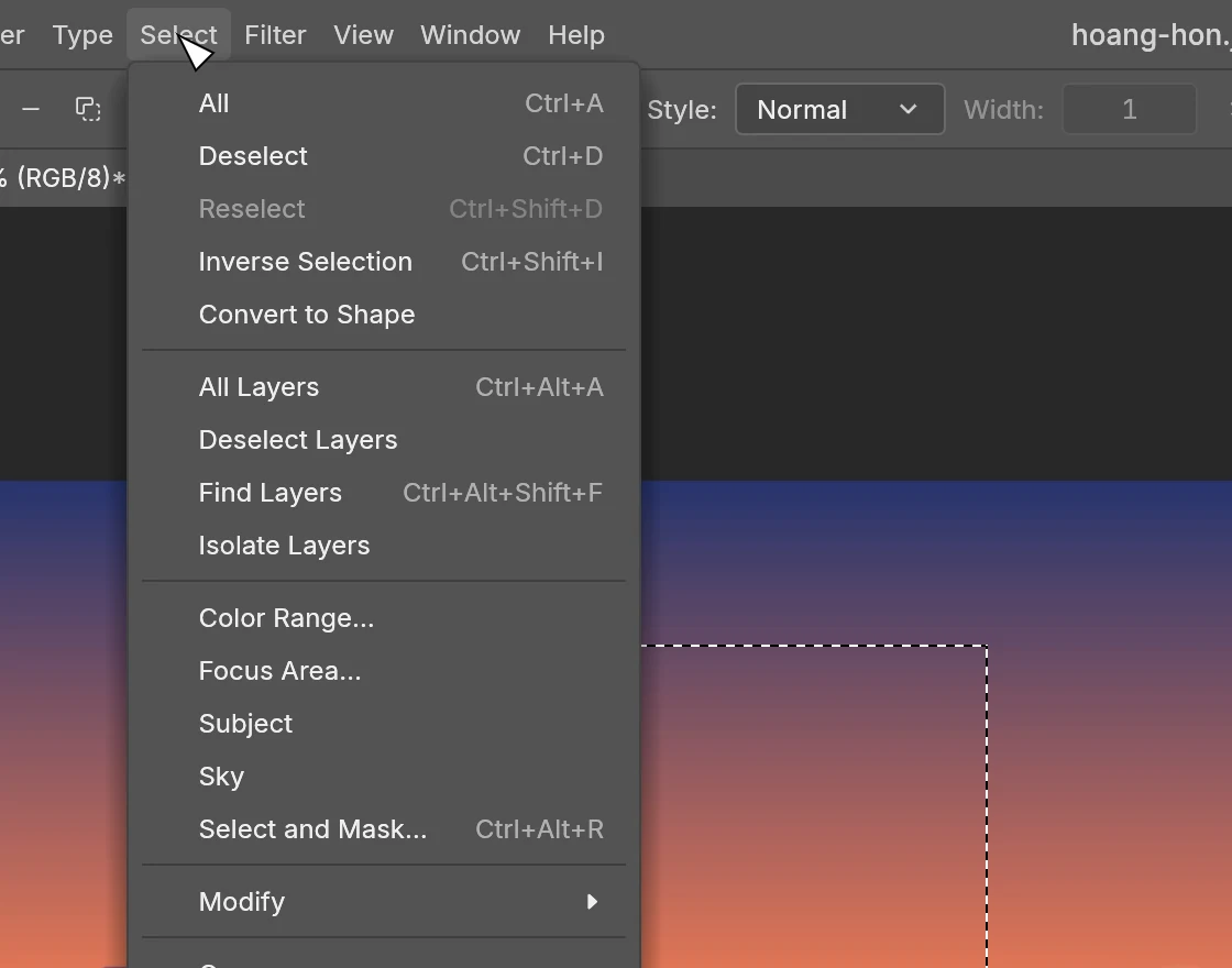 Menu Select
